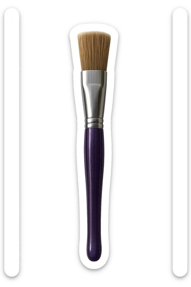 purple paintbrush sticker