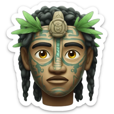 mayan god of tears sticker