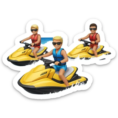 jet ski riders sticker