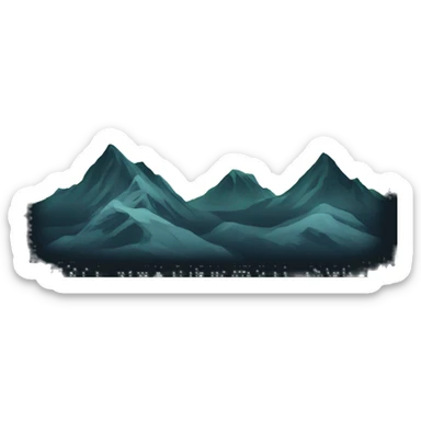 Northern Lights, black background fill sticker