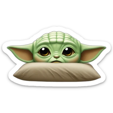 Bebe yoda qui dort sticker