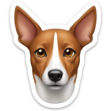 squinted basenji sticker
