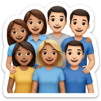 amigos puerto riqueños fuera del campus sticker