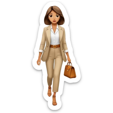 Girlboss walking into traffic  sticker