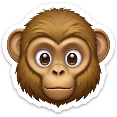 homeless dirty poor monkey  sticker