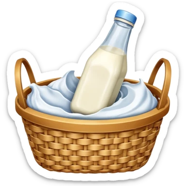 generate an image for dairy products basket sticker