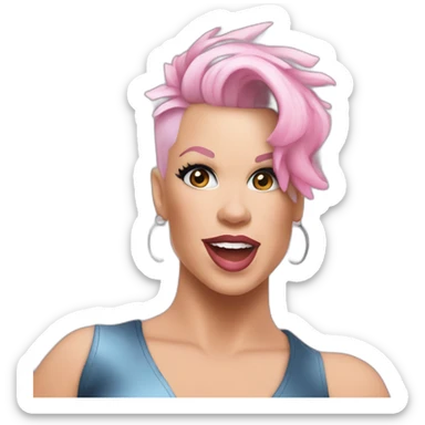 The singer P!nk do 🤘🏼 sticker