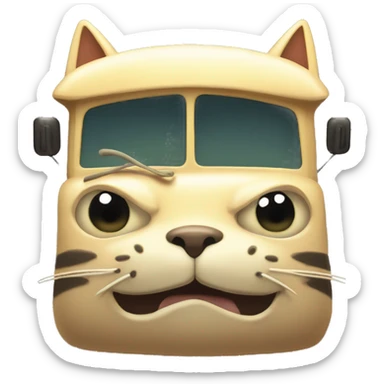My Neighbor Totoro's Cat Bus sticker