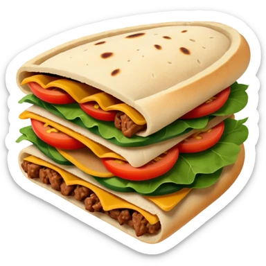 Sandwich pita sticker