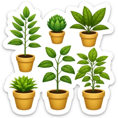 plants cultures. Transparent background sticker