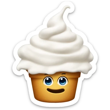 Whip Cream smiing  sticker