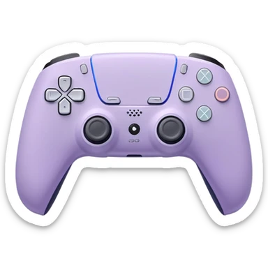 Ps5 pastel purple and white controller  sticker