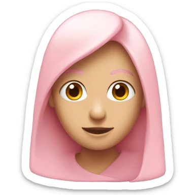 Light pink ehart sticker