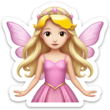 Young fairy princess – Pink dress, tiny wings


























 sticker