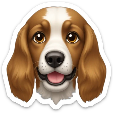 Chien-tête-fille sticker