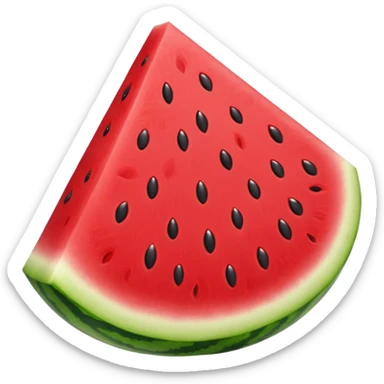 a red seedless watermelon slice sticker