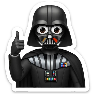 Darth Vader thumb up emoji   sticker