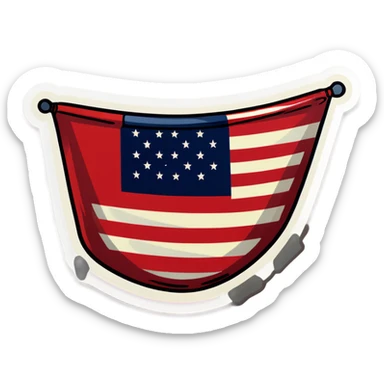 Dirty underware flag sticker