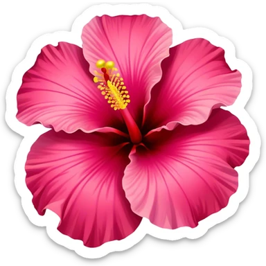 hibiscus flower sticker