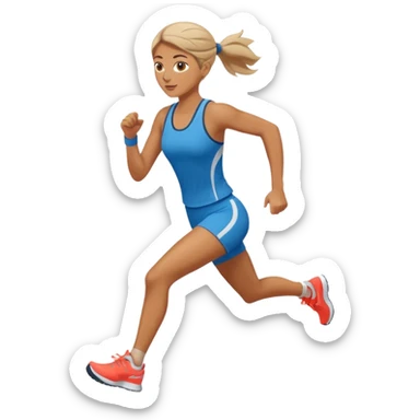 mulher correndo sticker