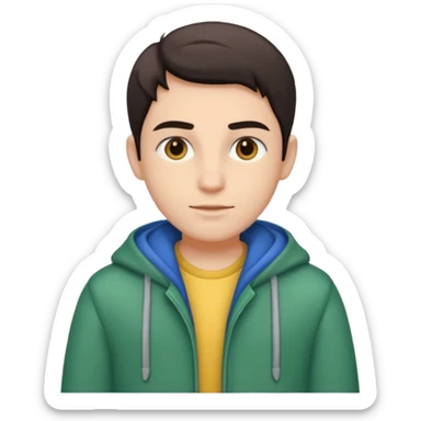 Elian with clothes  sticker