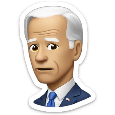 Joe biden sad sticker