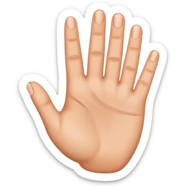 Yvl hand emoji three fingers sticker