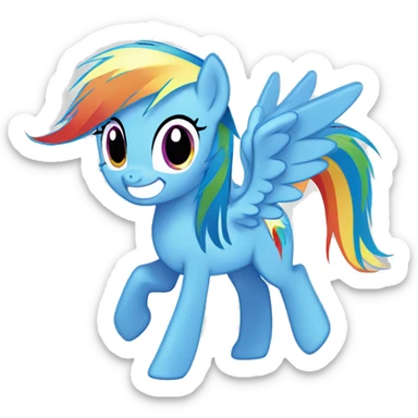 Rainbow dash sticker