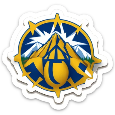 Denver nuggets logo sticker
