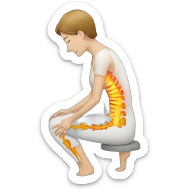 Low back pain  sticker