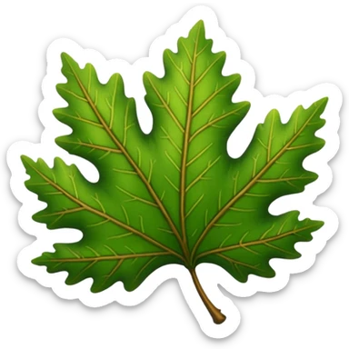 oak leaf sticker