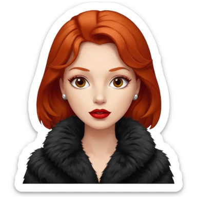 redhead mob wife sticker