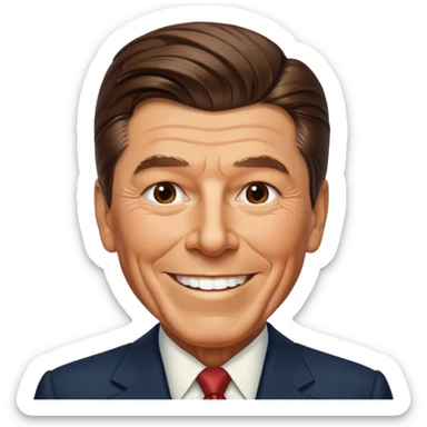 Ronald Reagan president sticker