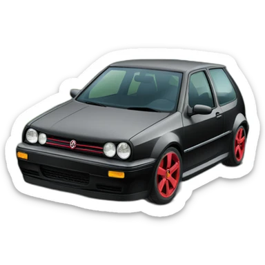 Schwarzblack gti golf iv sticker