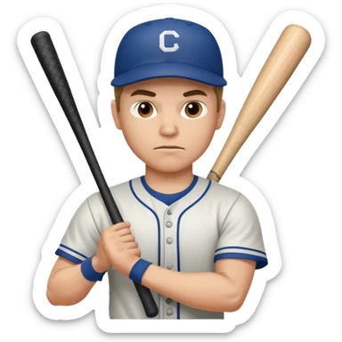 baseball player sticker