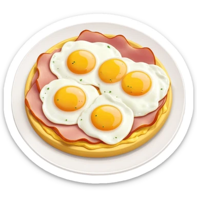 Eggs and ham sticker