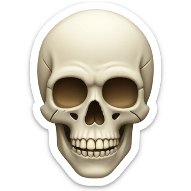 Skull sticker