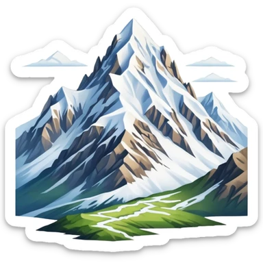 Caucasus mountains representing Dagestan sticker