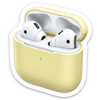  Pale yellow  airpods sticker