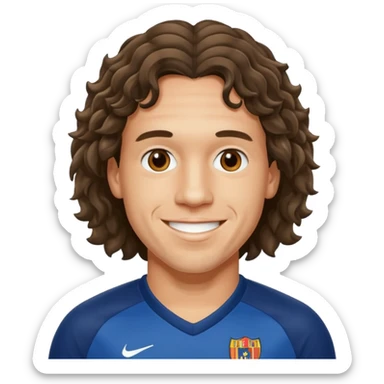 carles puyol football player sticker