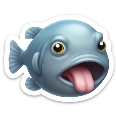 Blob fish sticker