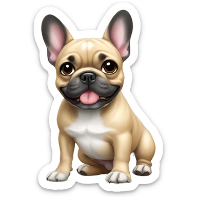 French bulldog  sticker