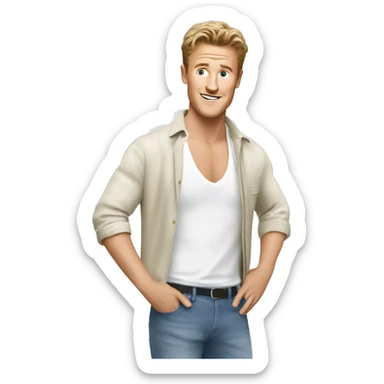 josh Dylan in mamma mia sticker