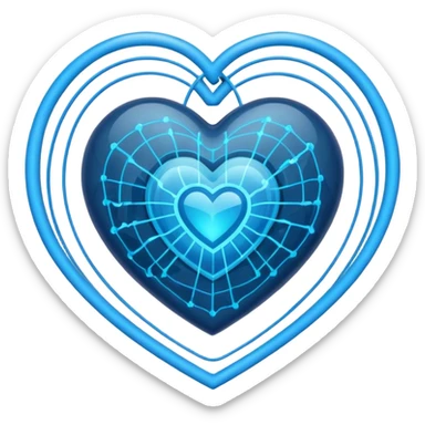 internet security heart sticker