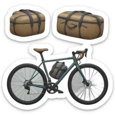 Bike packing bike sticker