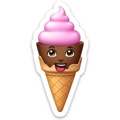 Parfum with ice cream  sticker