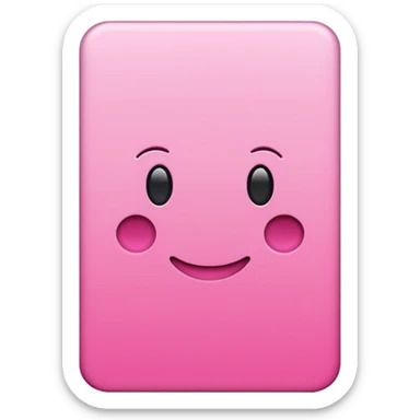 Pink card sticker