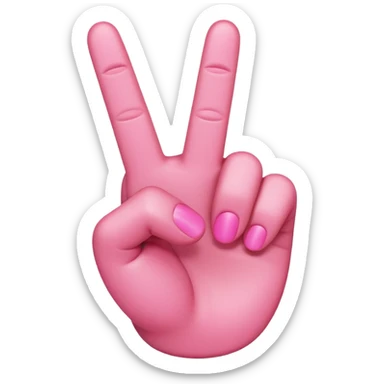 pink middle finger emoji  sticker