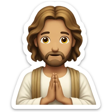Jesus praying  sticker