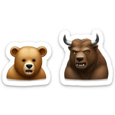 BEAR VS BULL BOURSE TRADING sticker